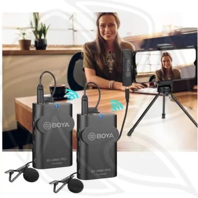BOYA Wireless Microphone for DSLRs and Smartphones - Black